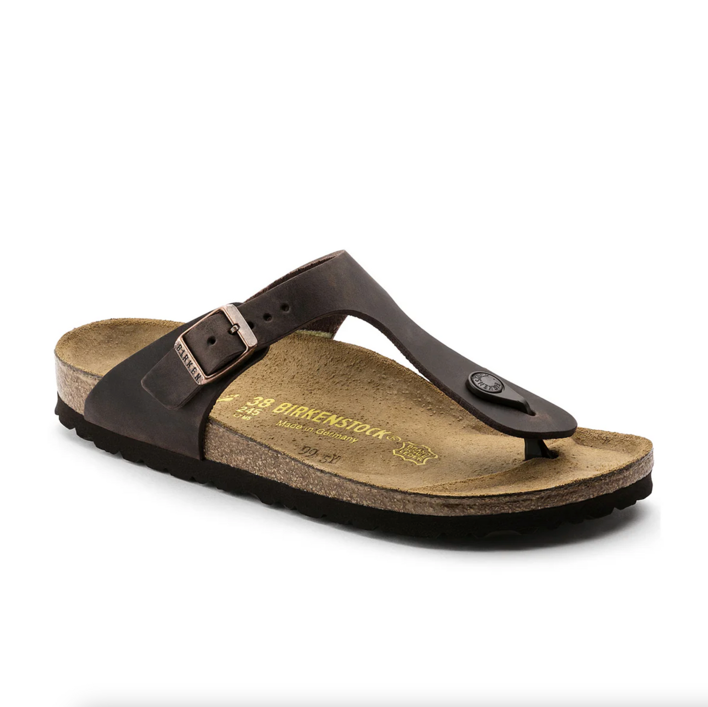 Birkenstock 0743833 Gizeh Habana Oiled Leather Narrow