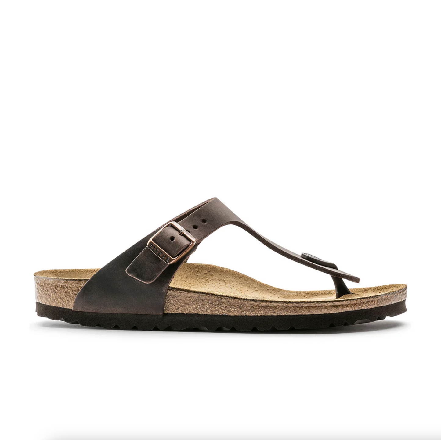 Birkenstock 0743833 Gizeh Habana Oiled Leather Narrow