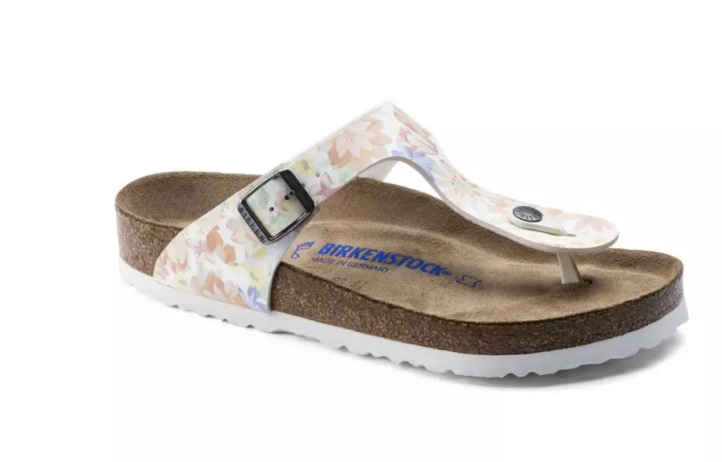 Birkenstock 1016398 Gizeh Supernatural Flowers White SFB Regular
