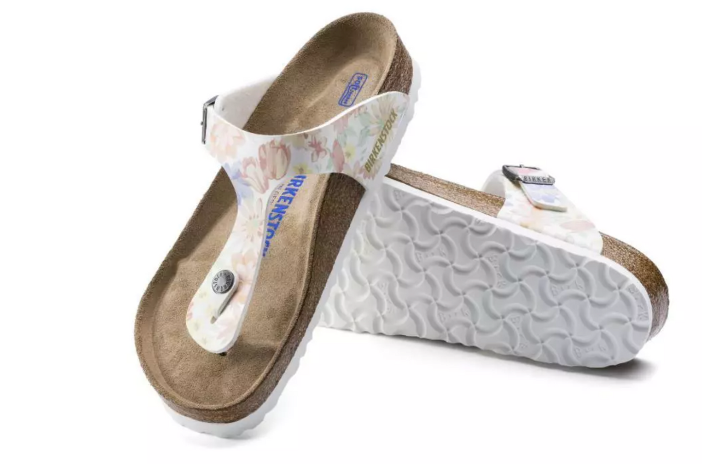 Birkenstock 1016398 Gizeh Supernatural Flowers White SFB Regular