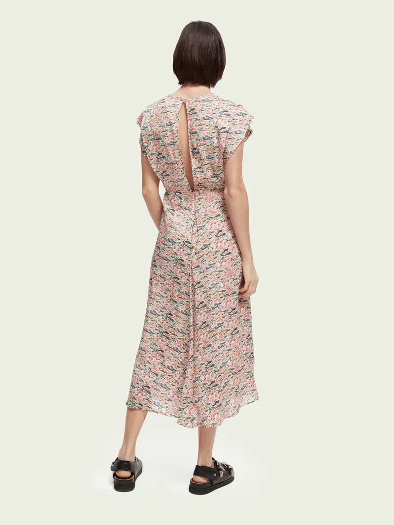 Scotch & Soda Belted Midi-Length Dress