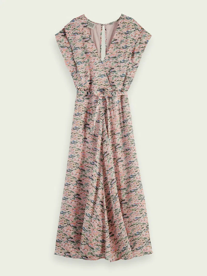 Scotch & Soda Belted Midi-Length Dress