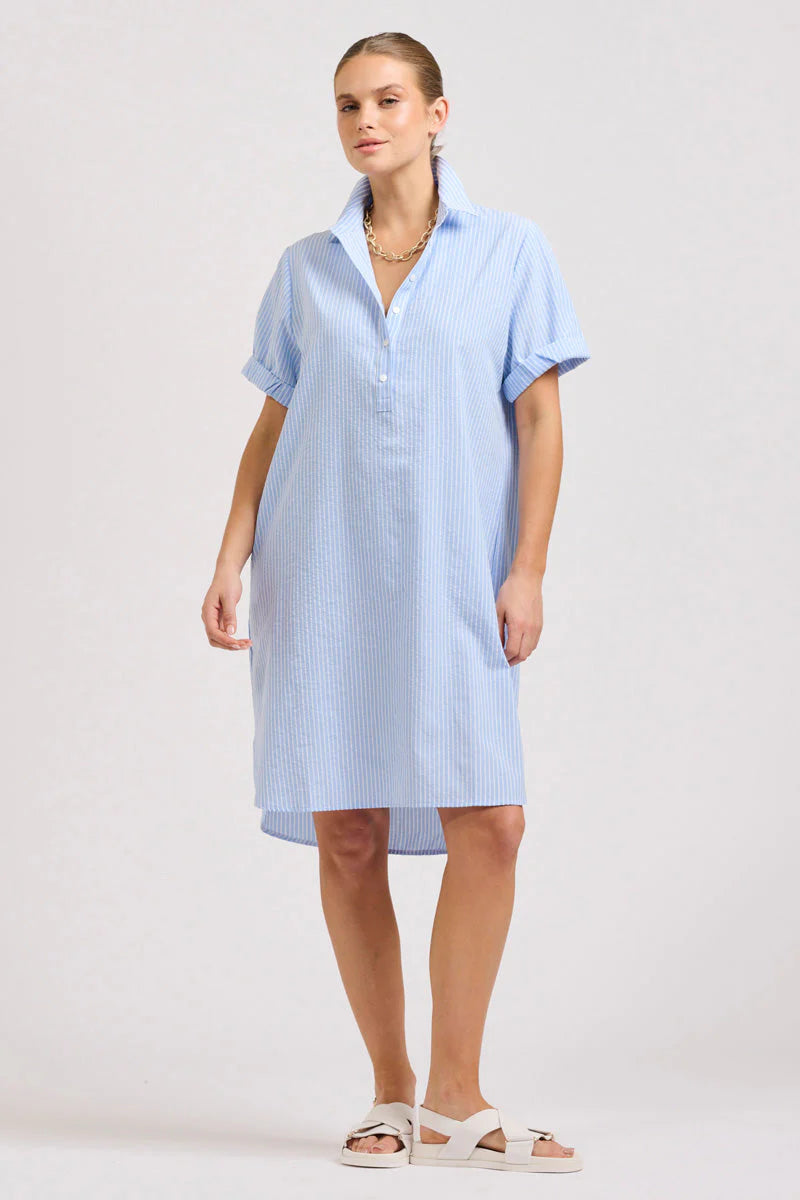 Shirty the Katie Short Sleeve Popover Shirtdress