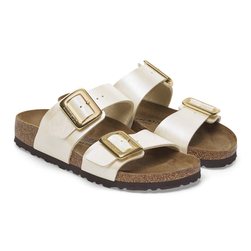 Birkenstock 1029463 Sydney Cushion Buckle  Graceful Pearl White Birko-Flor Regular