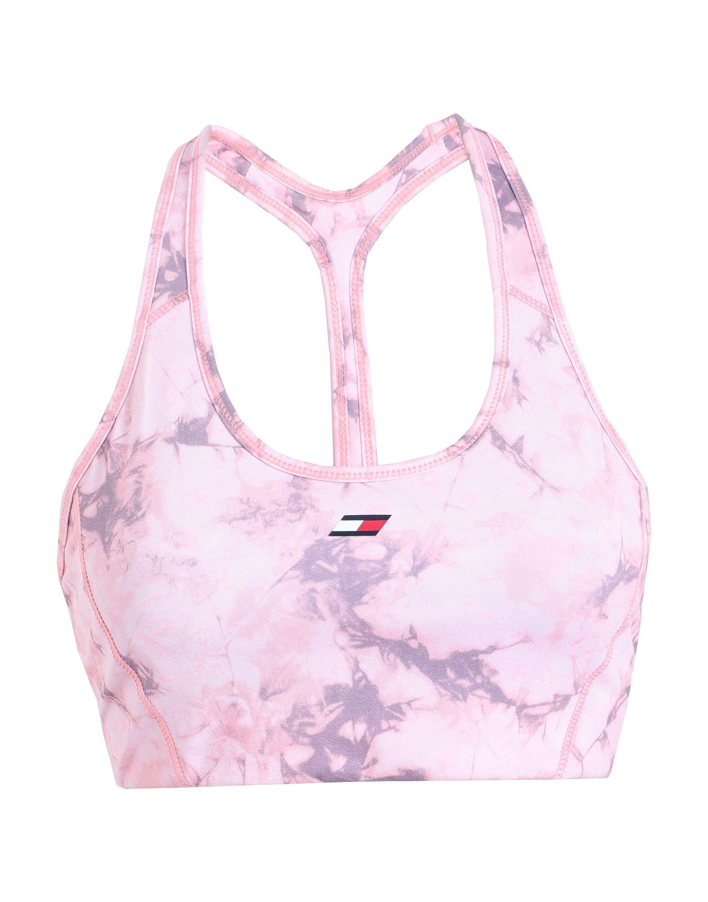 Tommy Hilfiger Mid Intensity AOP Racer Bra