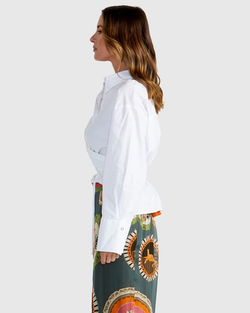 Fate + Becker Wildflare Wrap Shirt