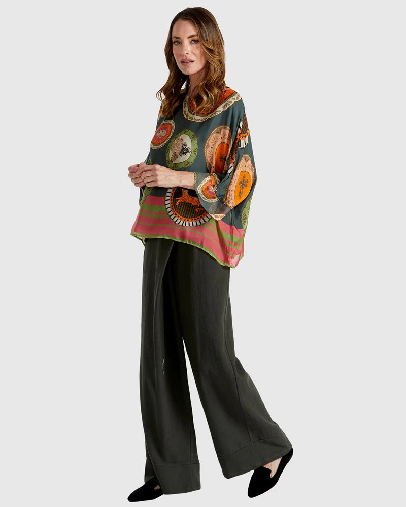 Fate + Becker Satin Fabric Ernst Top