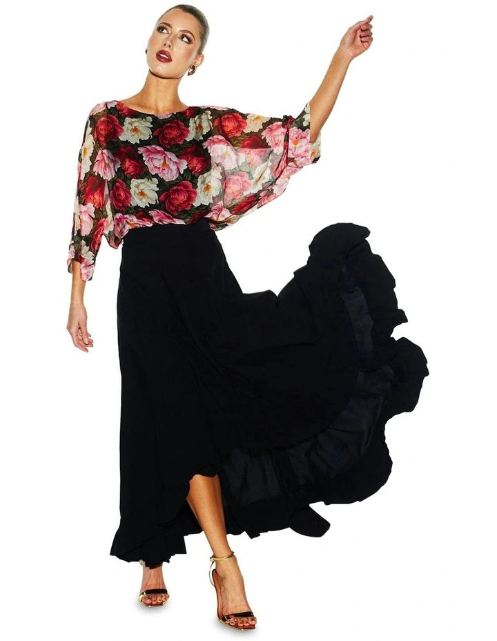 Fate + Becker All Night Ruffle Skirt