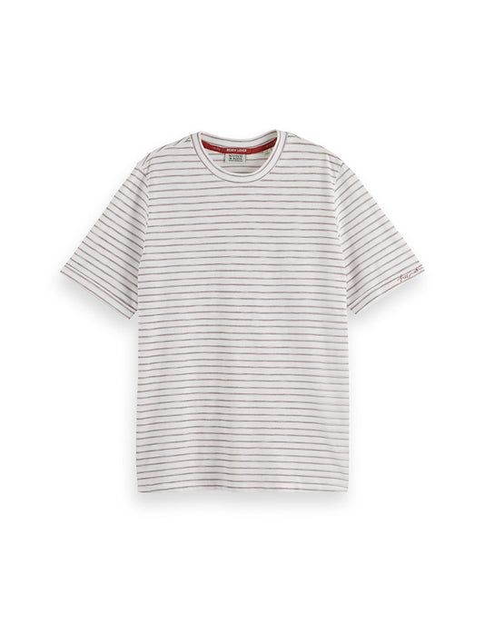 Scotch & Soda Relaxed-Fit Lurex Striped T-Shirt