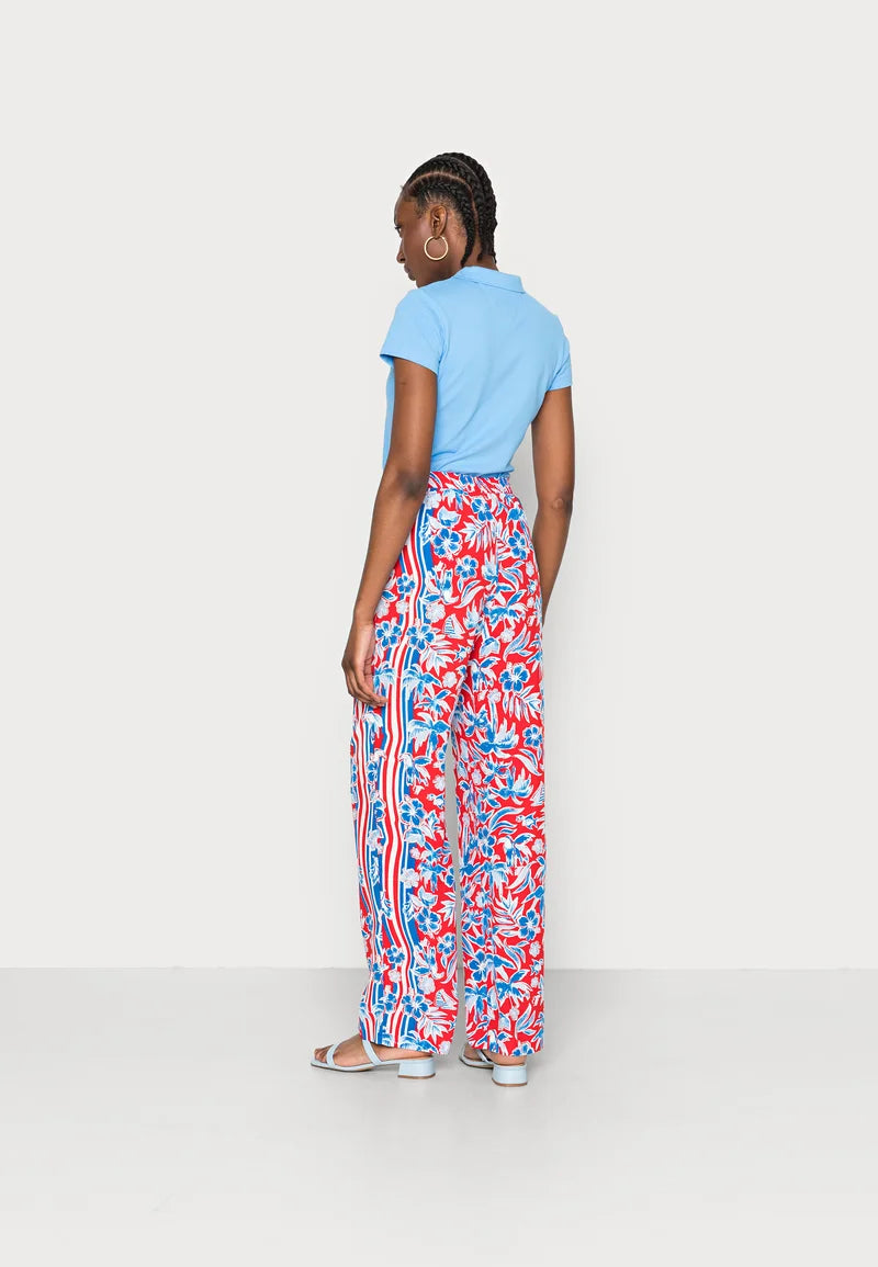 Tommy Hilfiger Viscose Scarf Wide Leg Pull on Pant