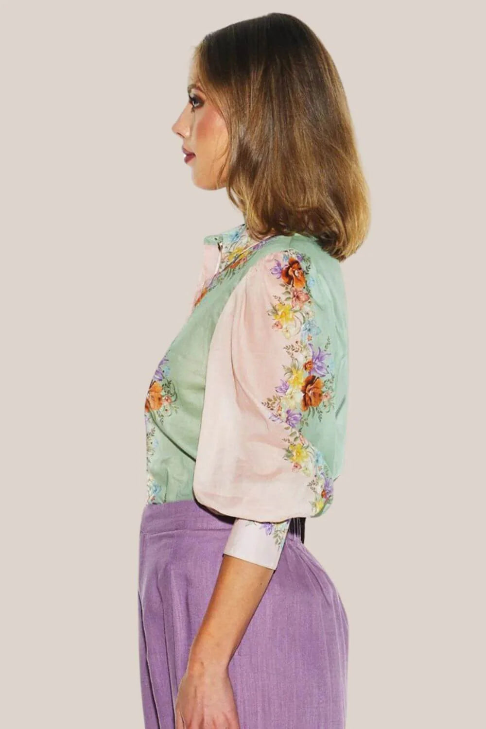 Fate + Becker Hollyhock Floral Eye Shirt