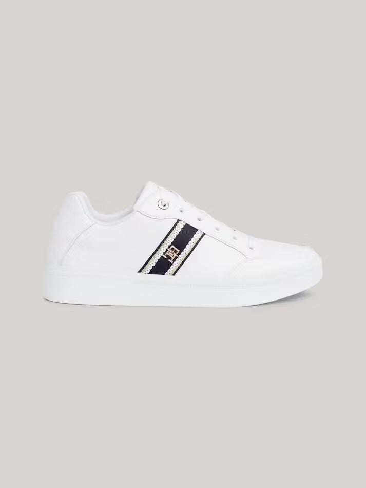 Tommy Hilfiger Webbing Court Sneaker White