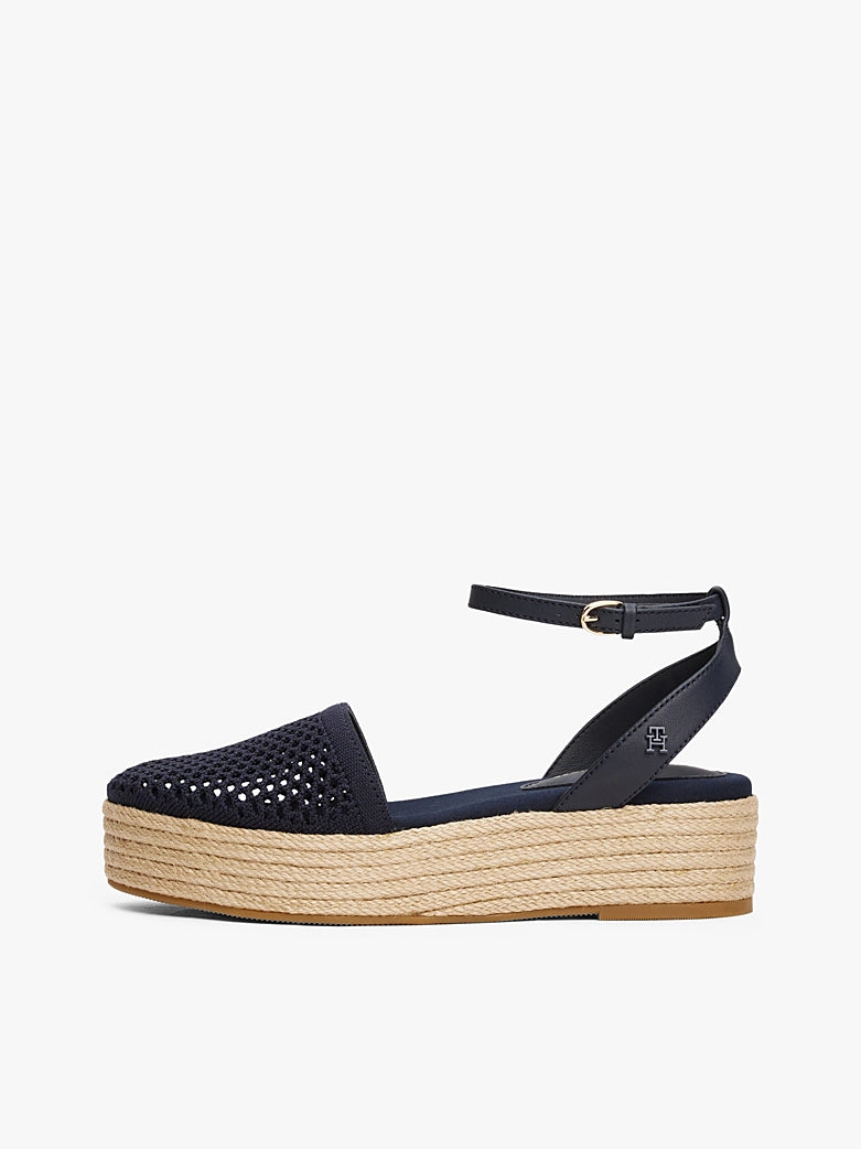 Tommy Hilfiger Knit Mesh Espadrille Platform Shoes