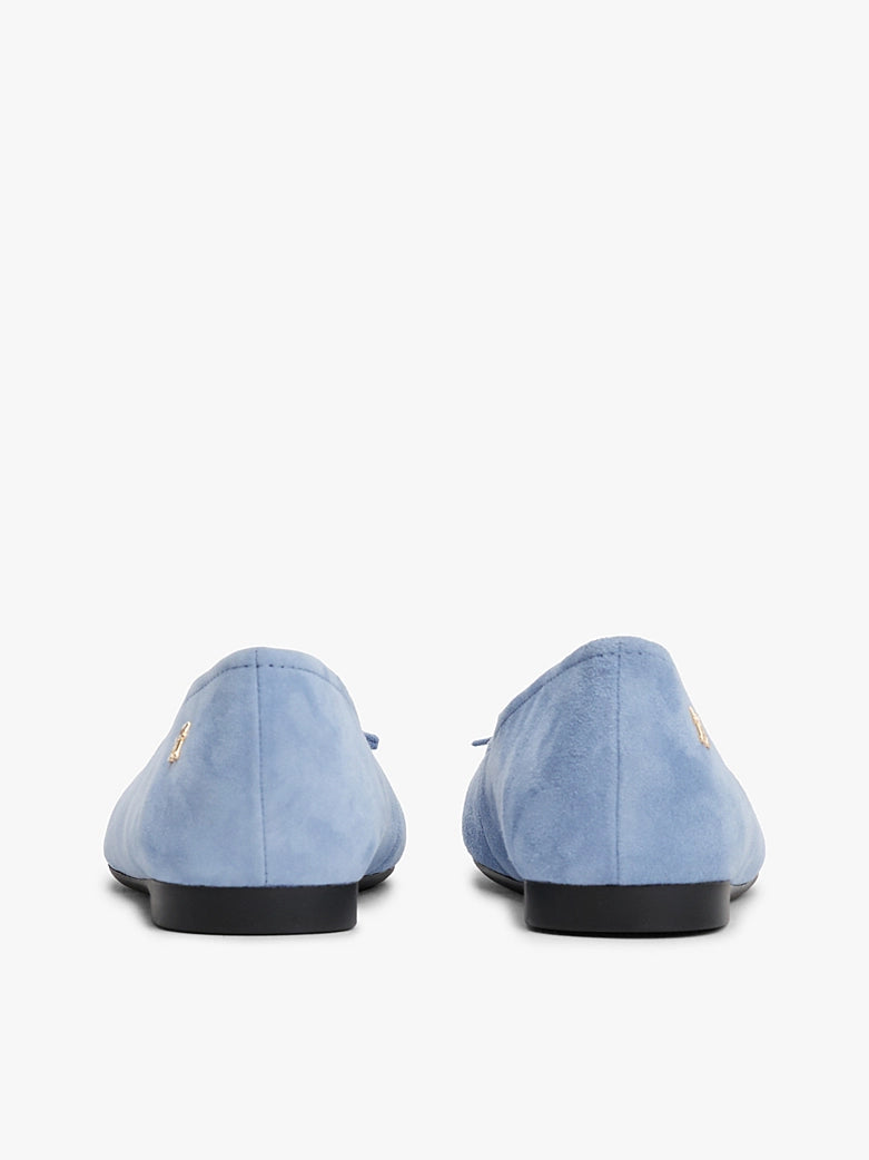 Tommy Hilfiger Toe Cap Suede Ballerina Flats