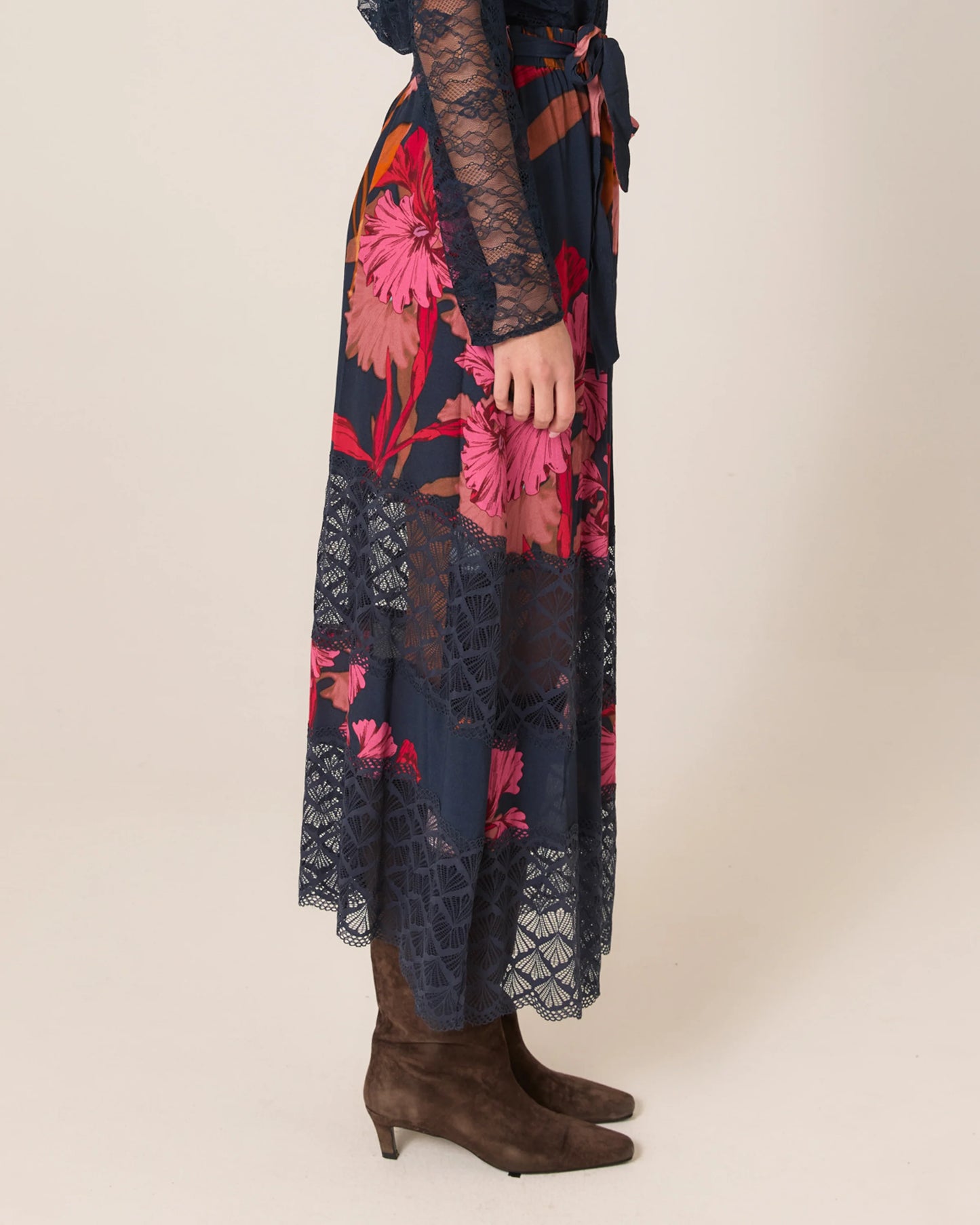 Fate + Becker Captivation Shadow Floral Skirt