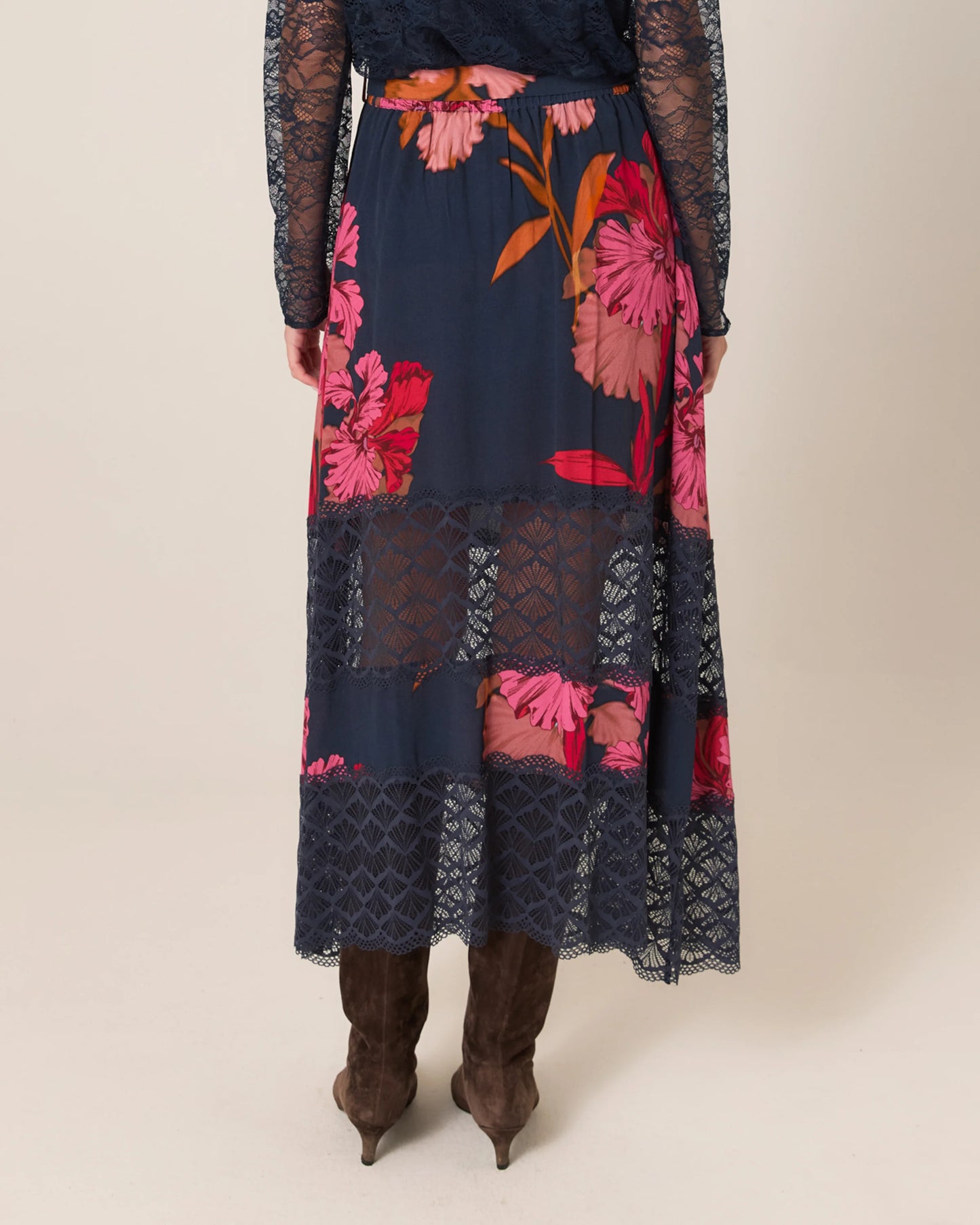 Fate + Becker Captivation Shadow Floral Skirt