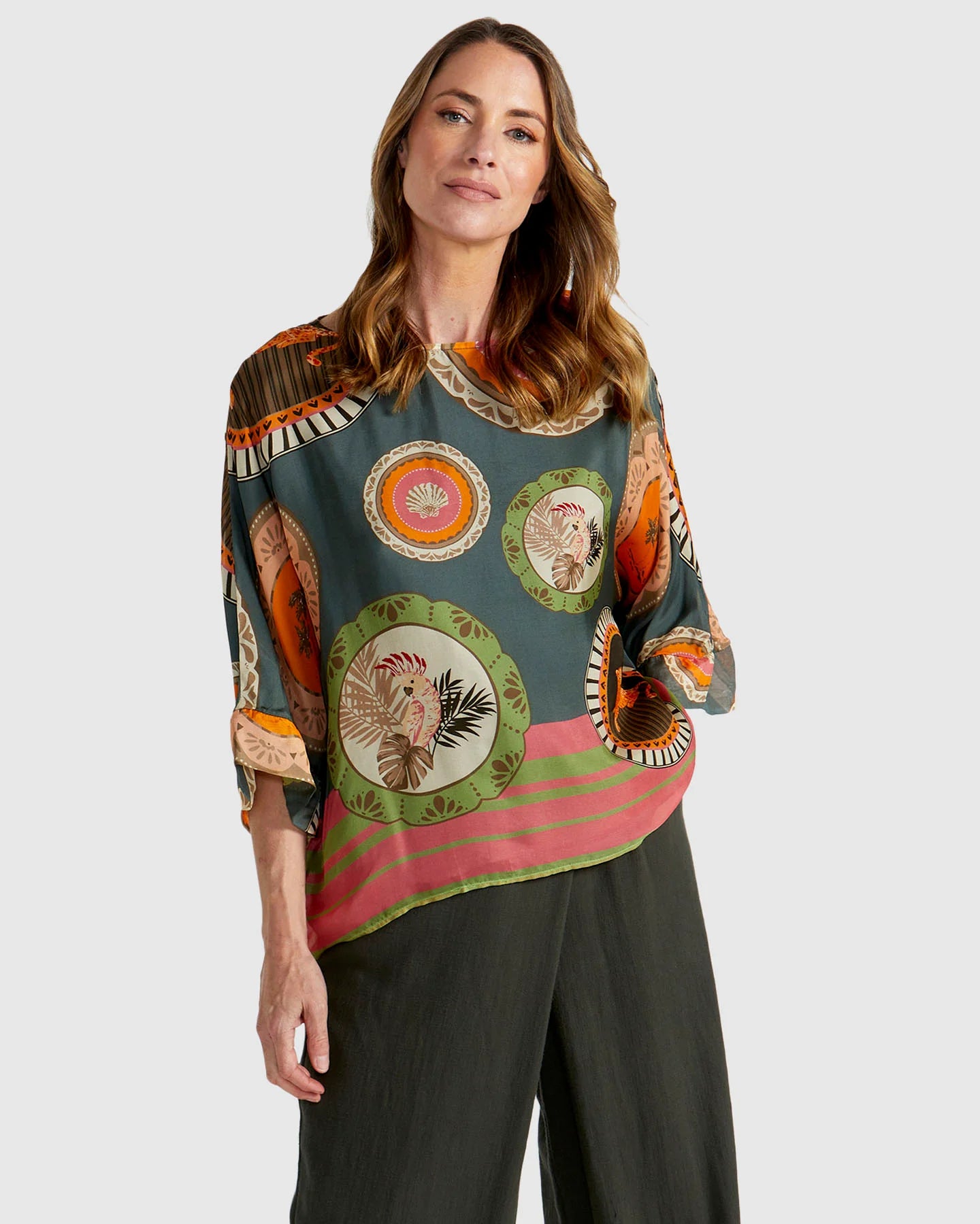 Fate + Becker Satin Fabric Ernst Top