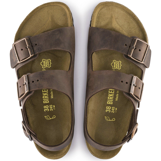 Birkenstock 034871 Milano BS Habana Oiled Leather Regular