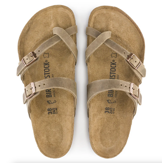 Birkenstock 1011433 Mayari Oiled Leather Tabacco Brown Regular
