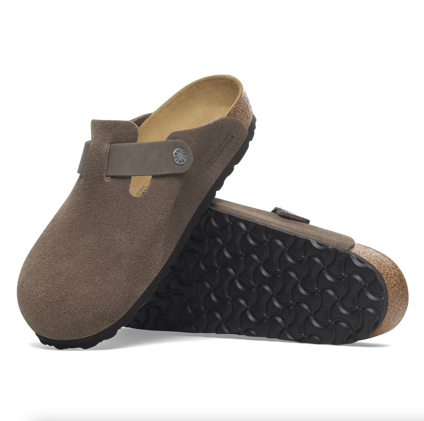 Birkenstock 1029210 Boston BS Mixed Leather Concrete Gray