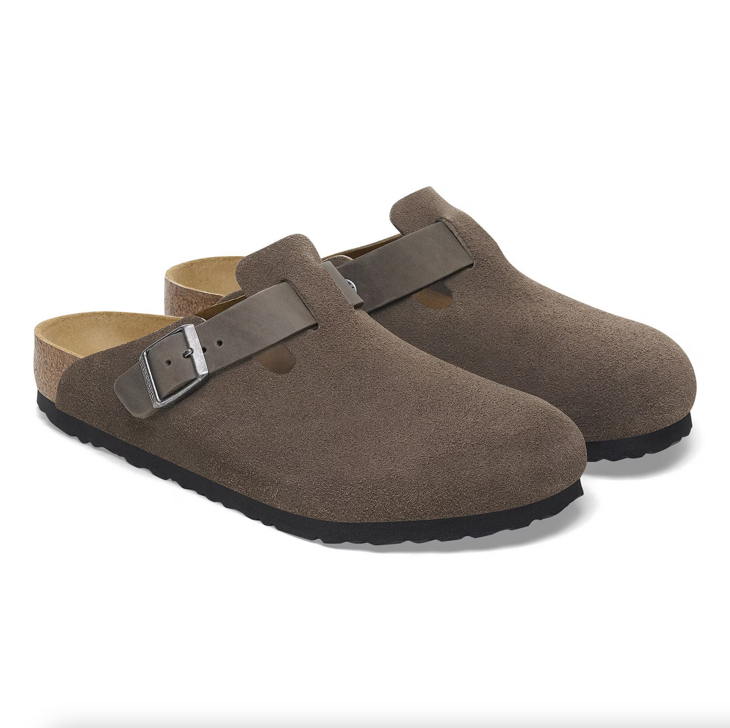 Birkenstock 1029210 Boston BS Mixed Leather Concrete Gray
