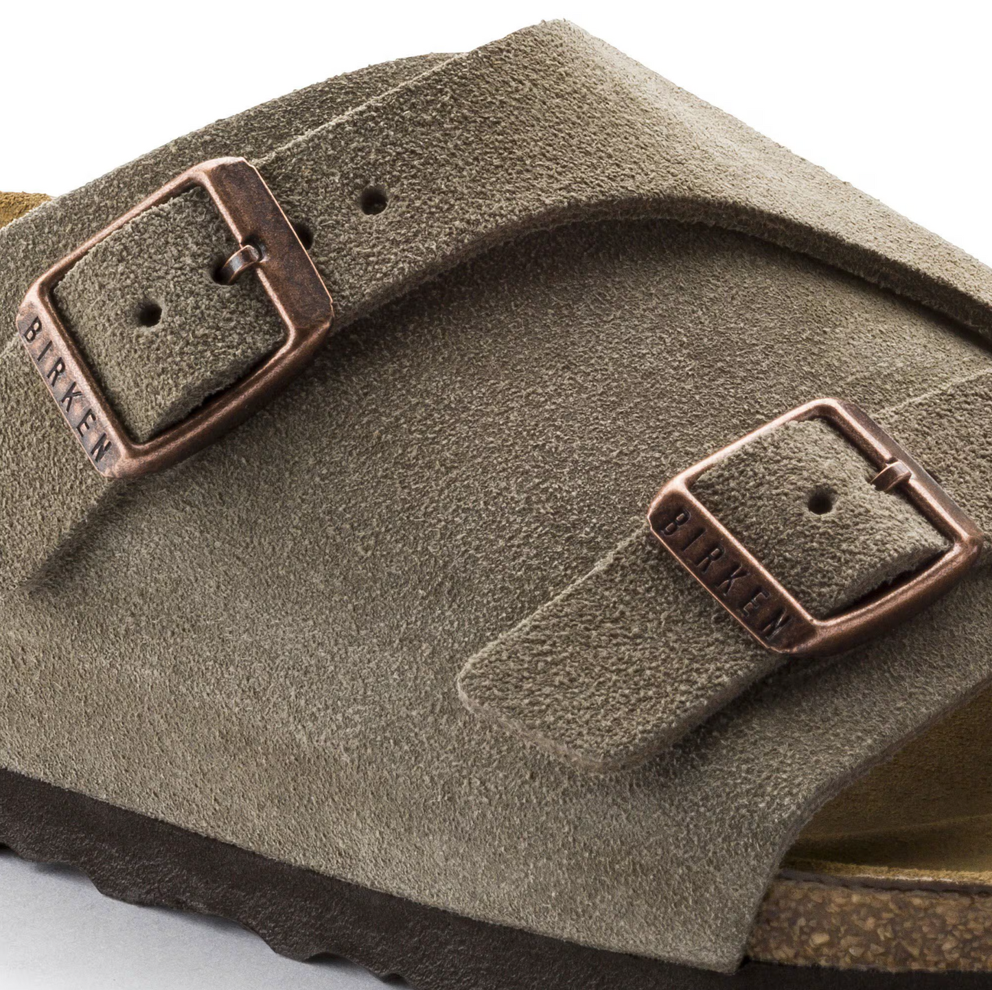 Birkenstock 0050461 Zurich Suede Leather Taupe Regular