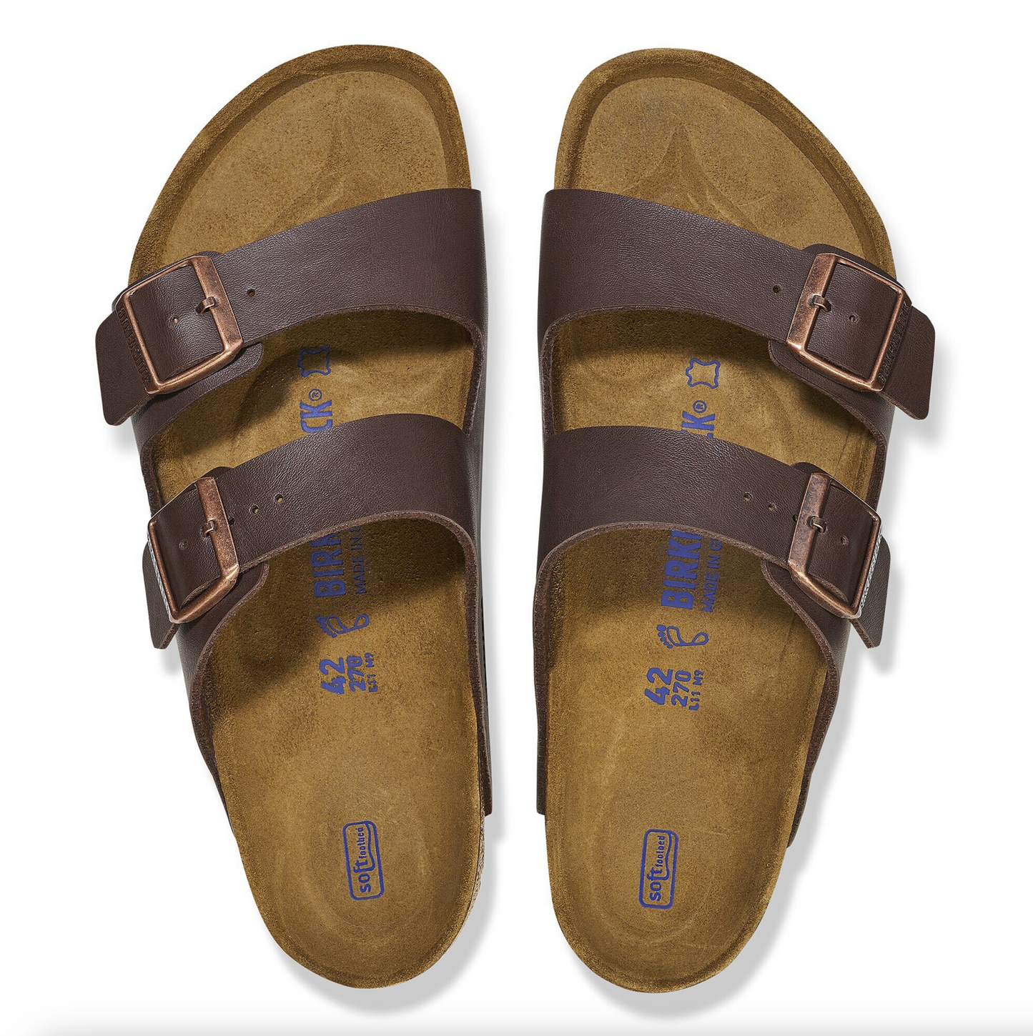Birkenstock 0451161 Arizona SFB Dark Brown Regular