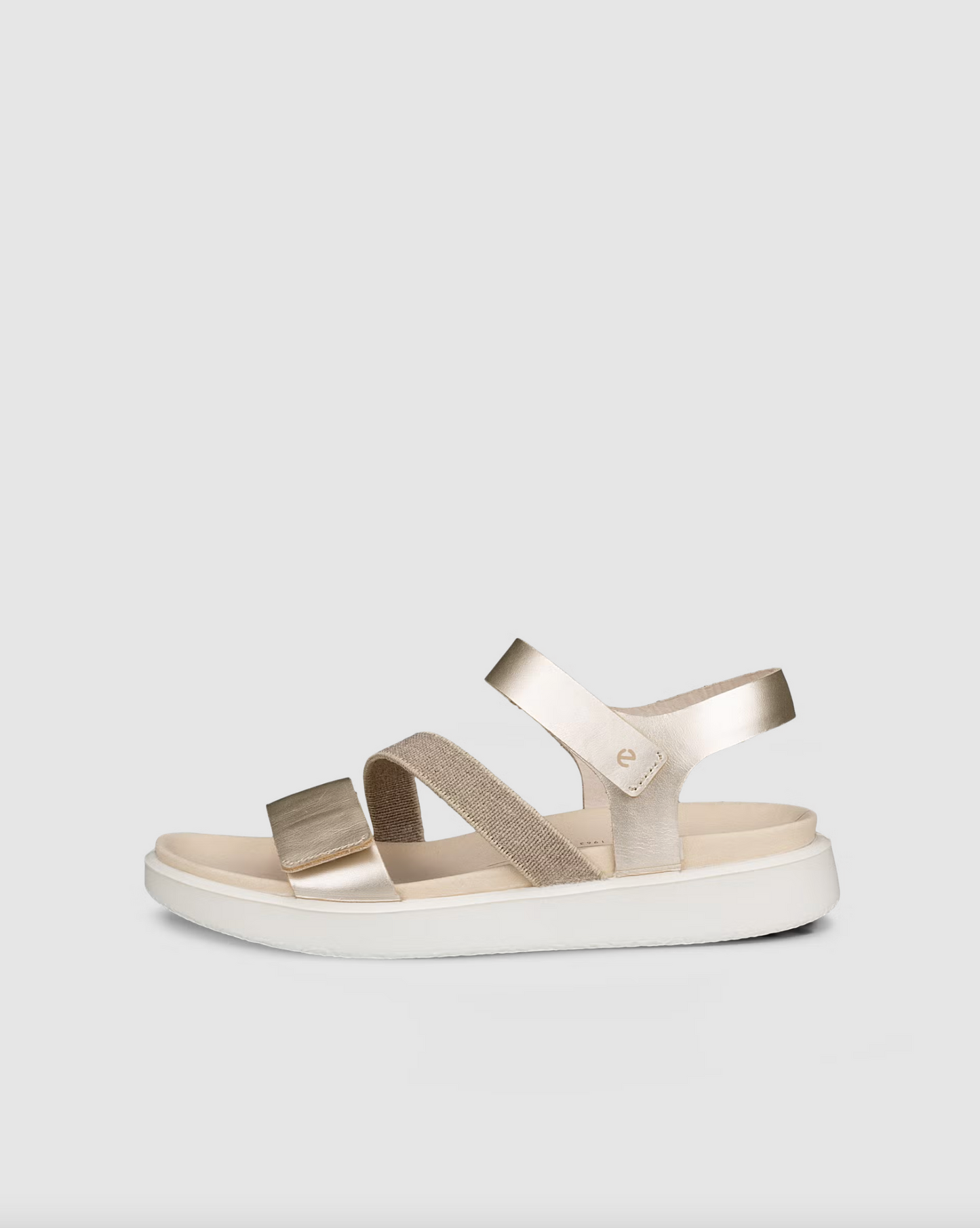 ECCO Flowt W Pure White Gold Women's Sandals