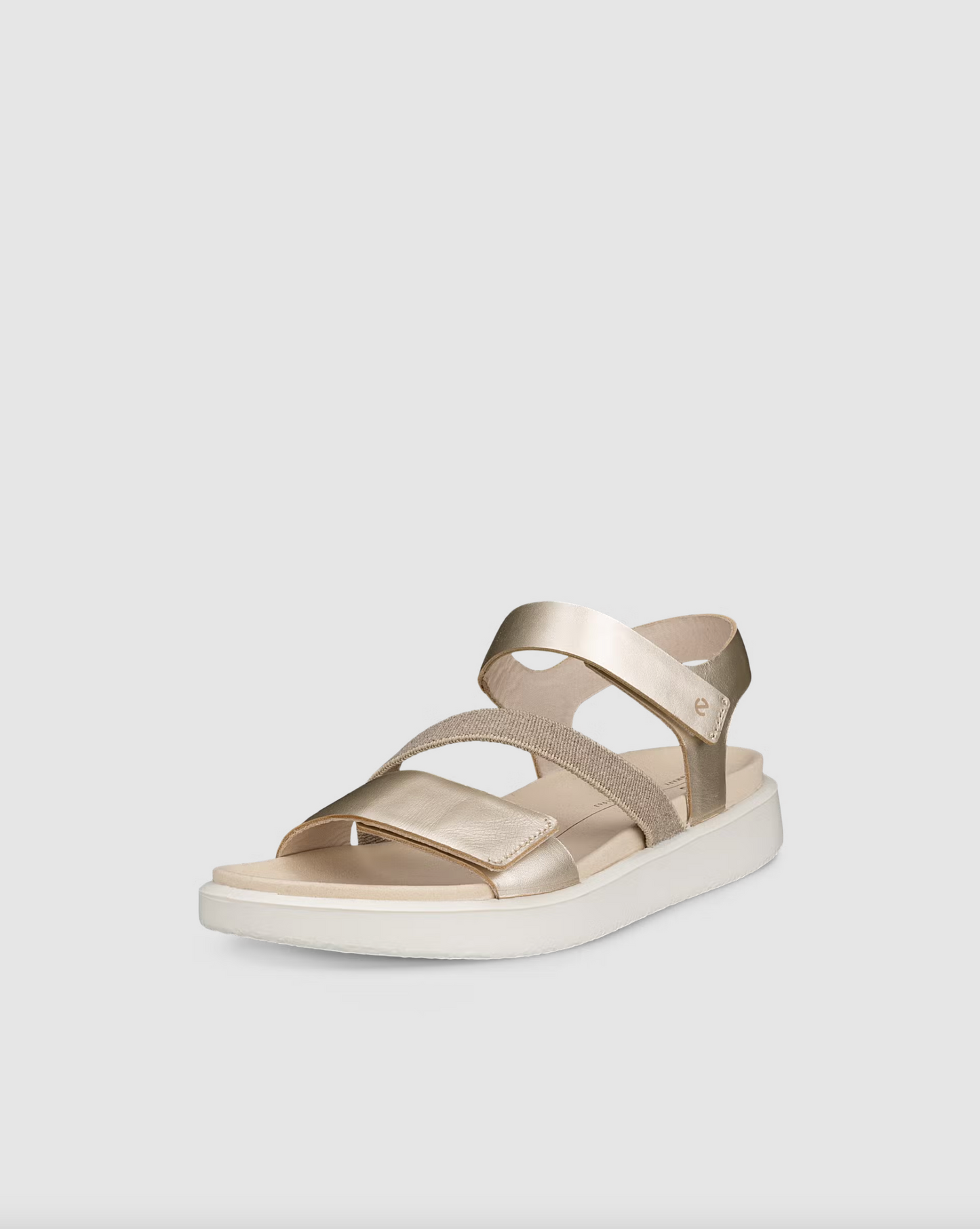 ECCO Flowt W Pure White Gold Women's Sandals