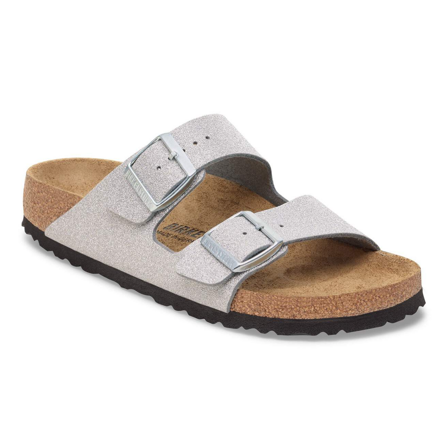 Birkenstock 1030101Arizona BS  Shiny Glitter Silver Synthetic Regular