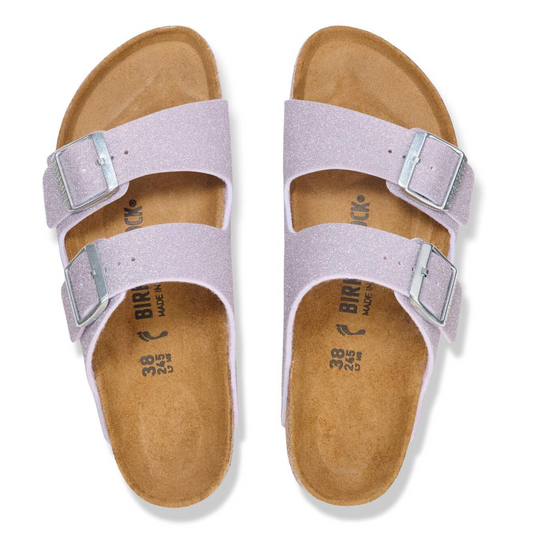 Birkenstock Arizona BS 1030164 Shiny Glitter Faded Purple Synthetic Narrow