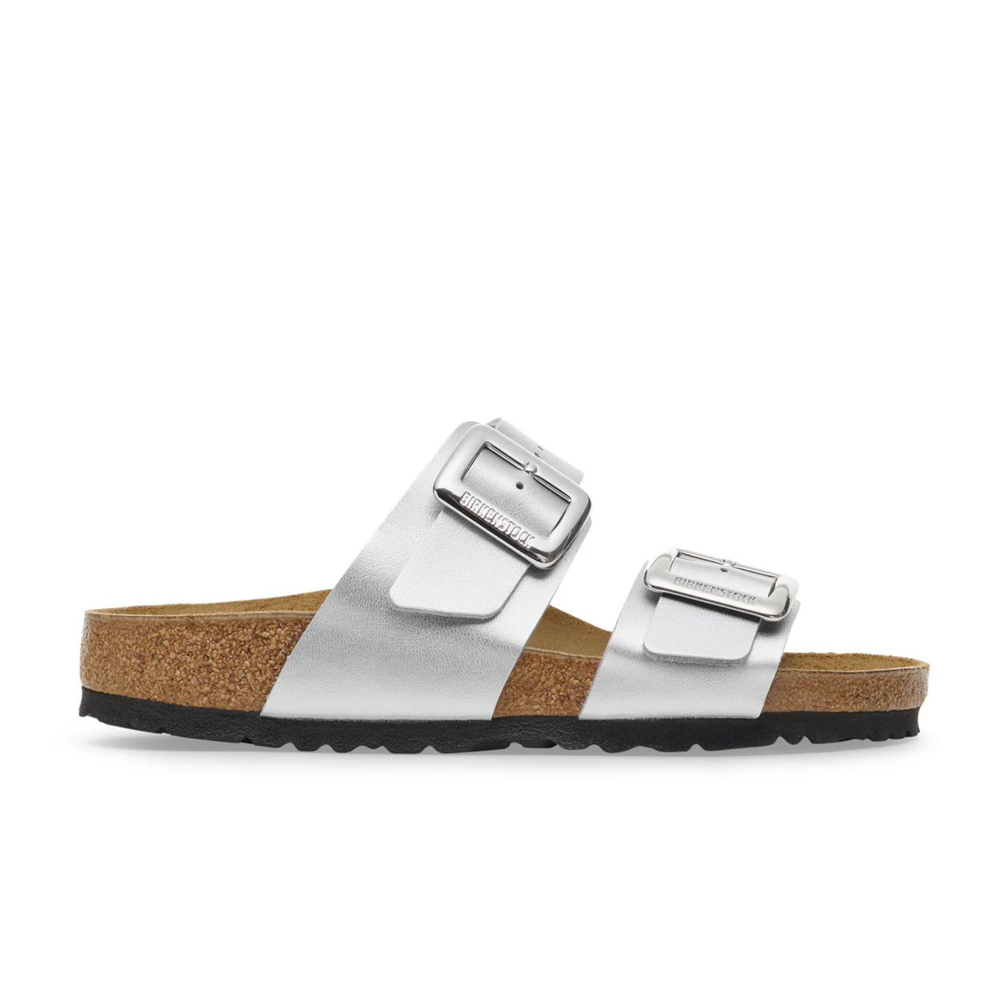 Birkenstock 1030941 Sydney Cushion Buckle Silver Metallic Birko-Flor Narrow