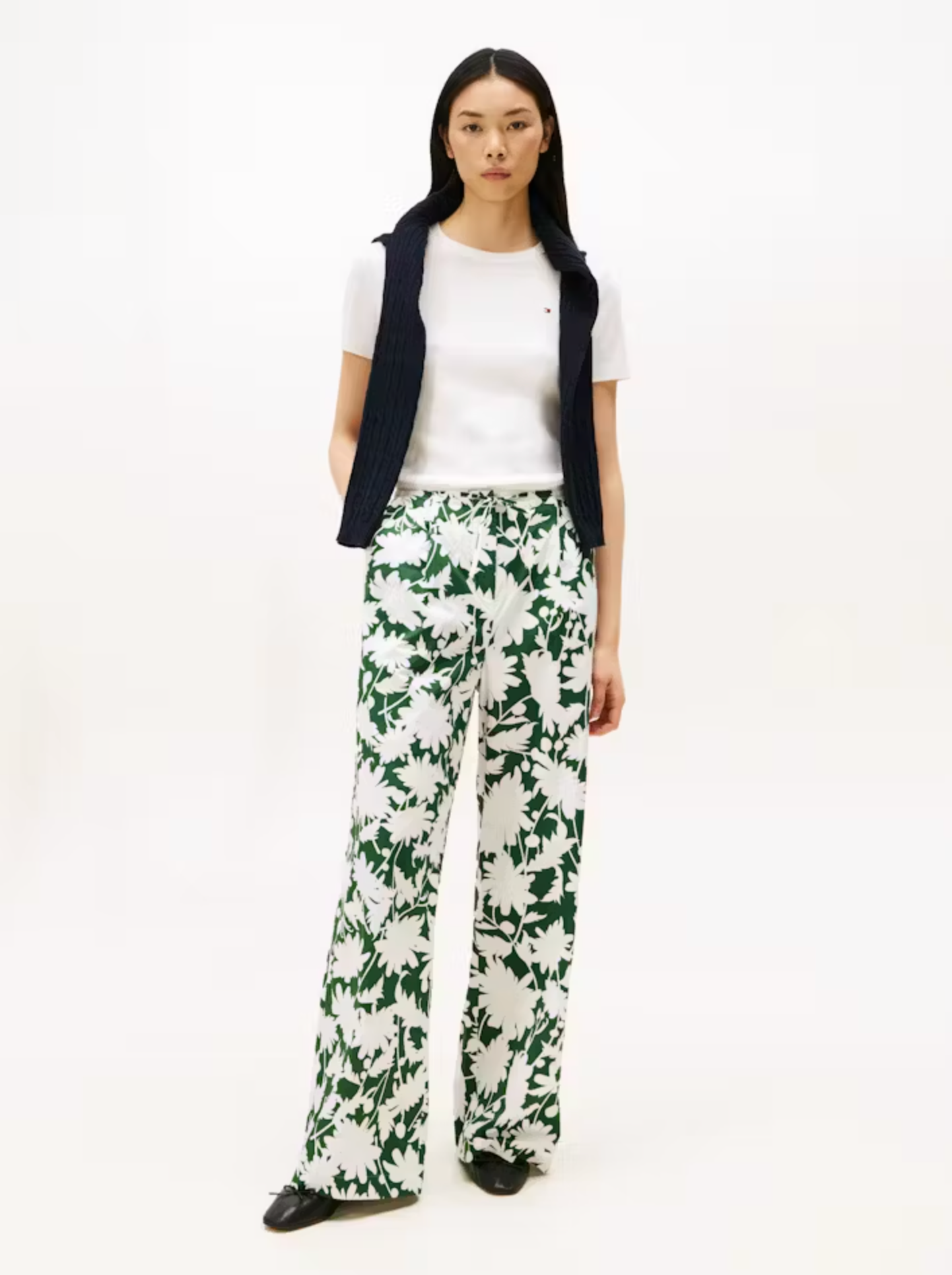 Tommy Hilfiger Floral Fluid Evergreen Pants