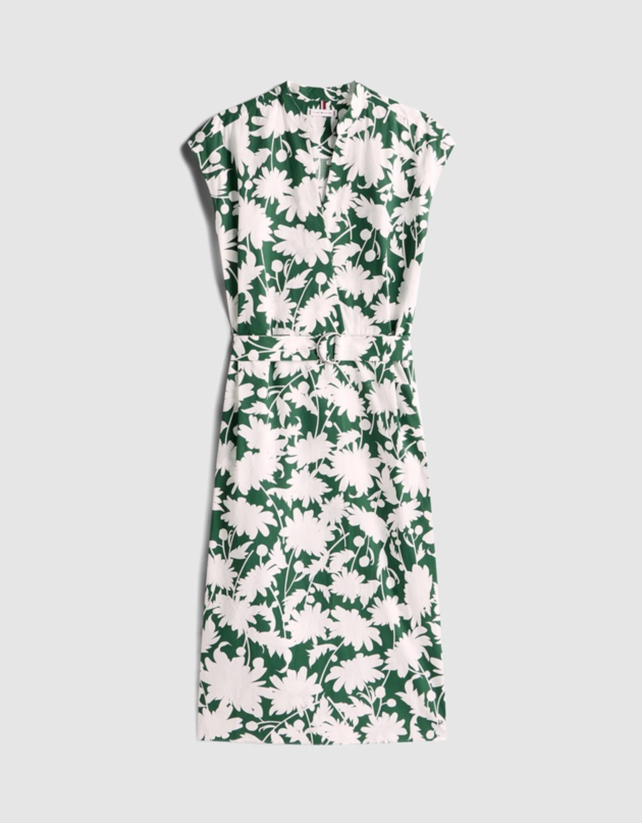 Tommy Hilfiger Floral Fluid Evergreen Midi Dress