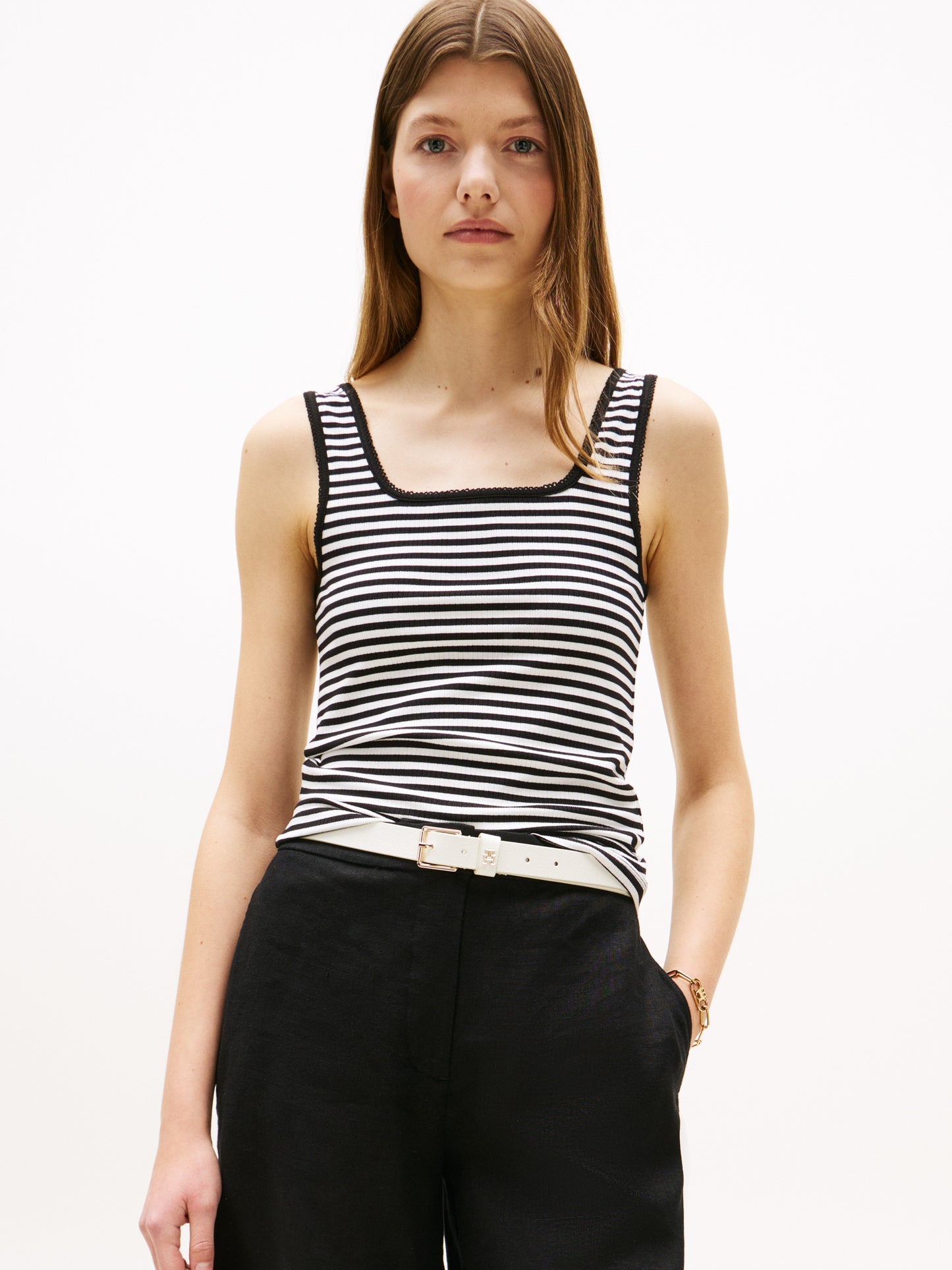 Tommy Hilfiger 5X2 Rib Slim Square-NK Tank