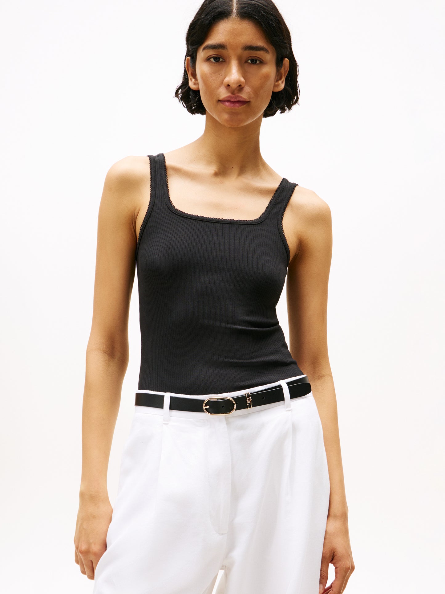 Tommy Hilfiger 5X2 Rib Slim Square-NK Tank