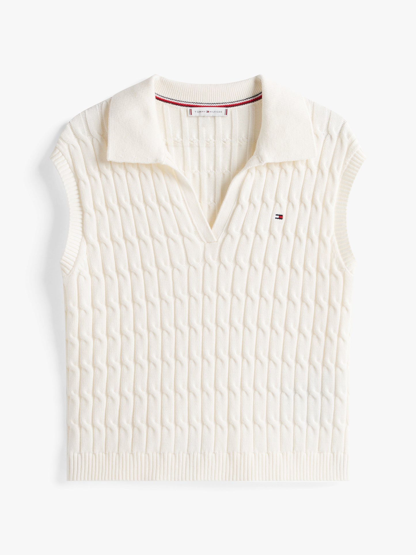 Tommy Hilfiger Co Cable Mid Open Polo Vest
