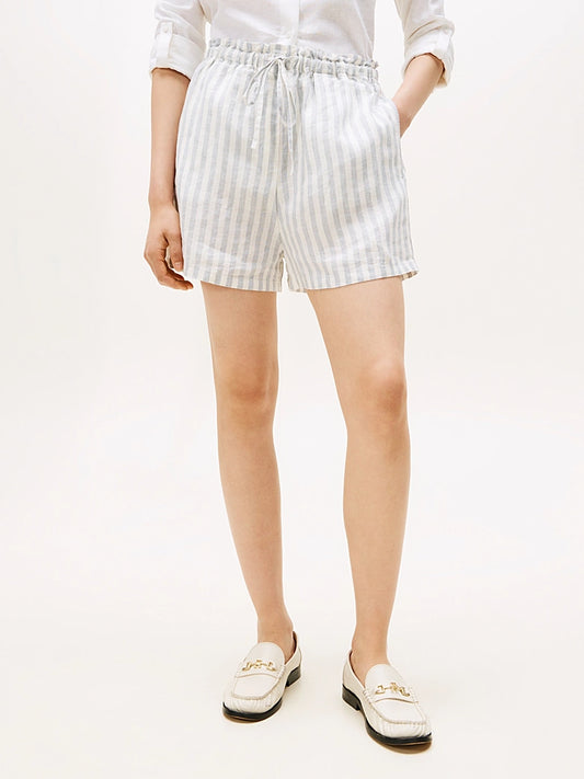 Tommy Hilfiger Linen Stripe Pull On Short