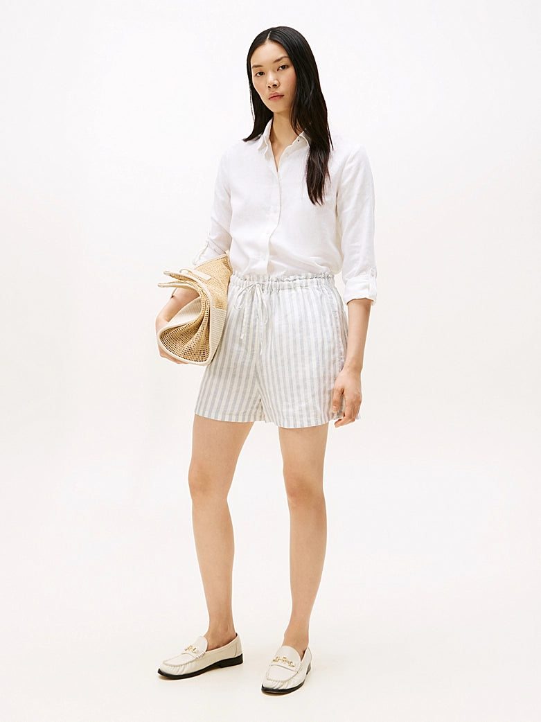Tommy Hilfiger Linen Stripe Pull On Short