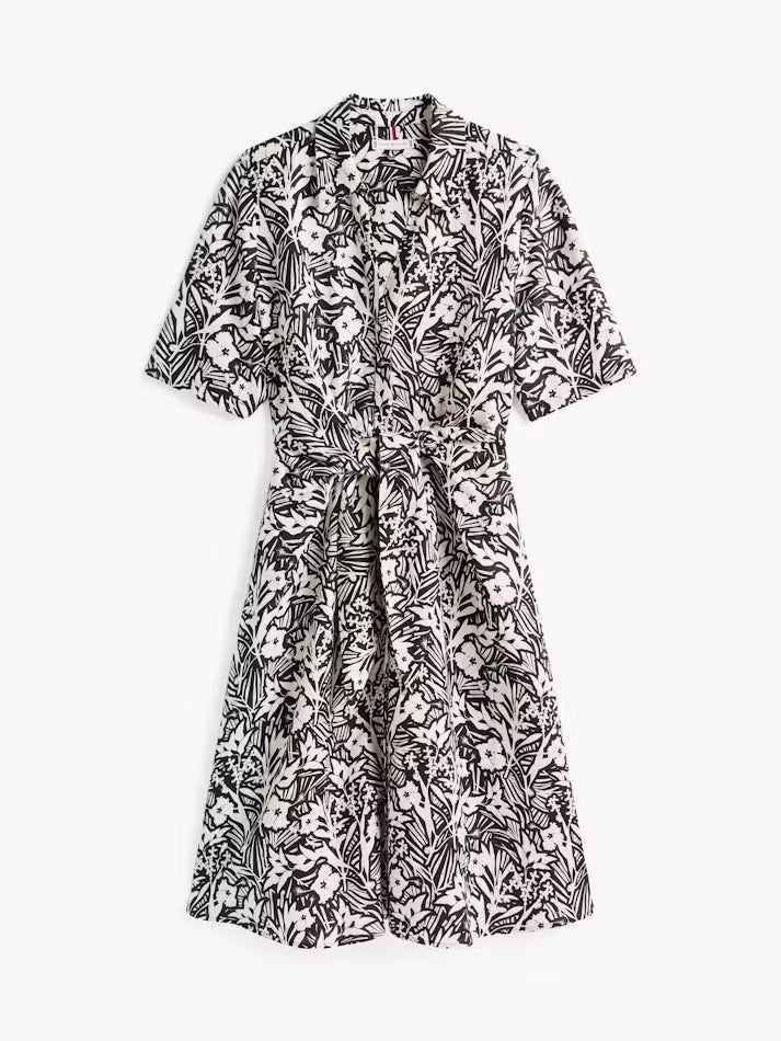 Tommy Hilfiger Linen Vis Knotted S/S Dress