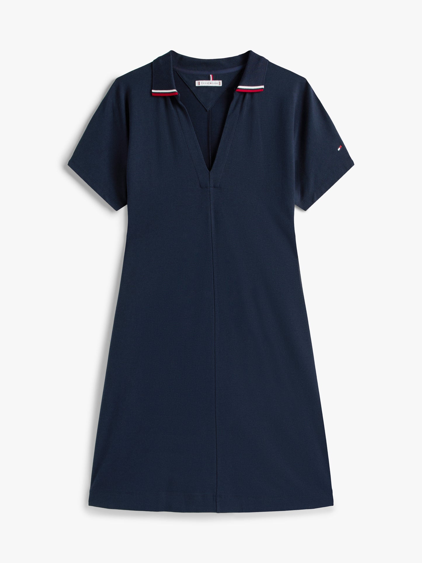 Tommy Hilfiger Lyocell Tipping Open Polo Dress