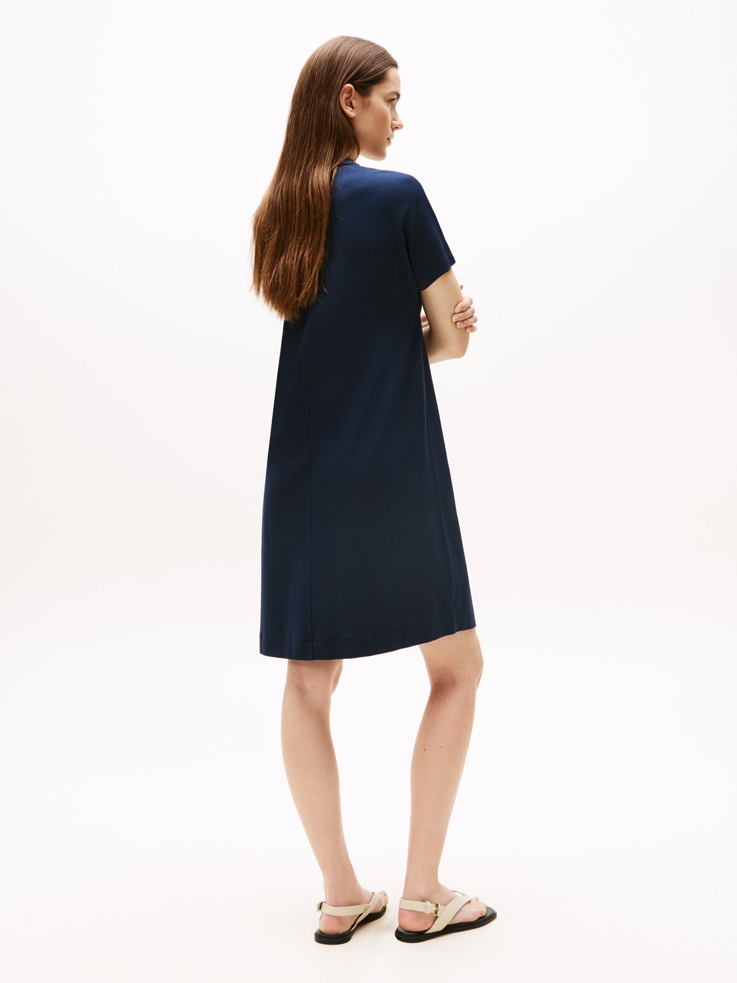 Tommy Hilfiger Lyocell Tipping Open Polo Dress