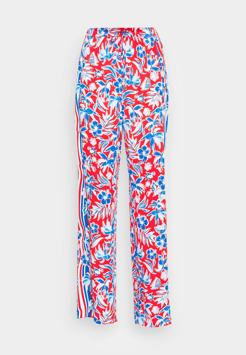 Tommy Hilfiger Viscose Scarf Wide Leg Pull on Pant