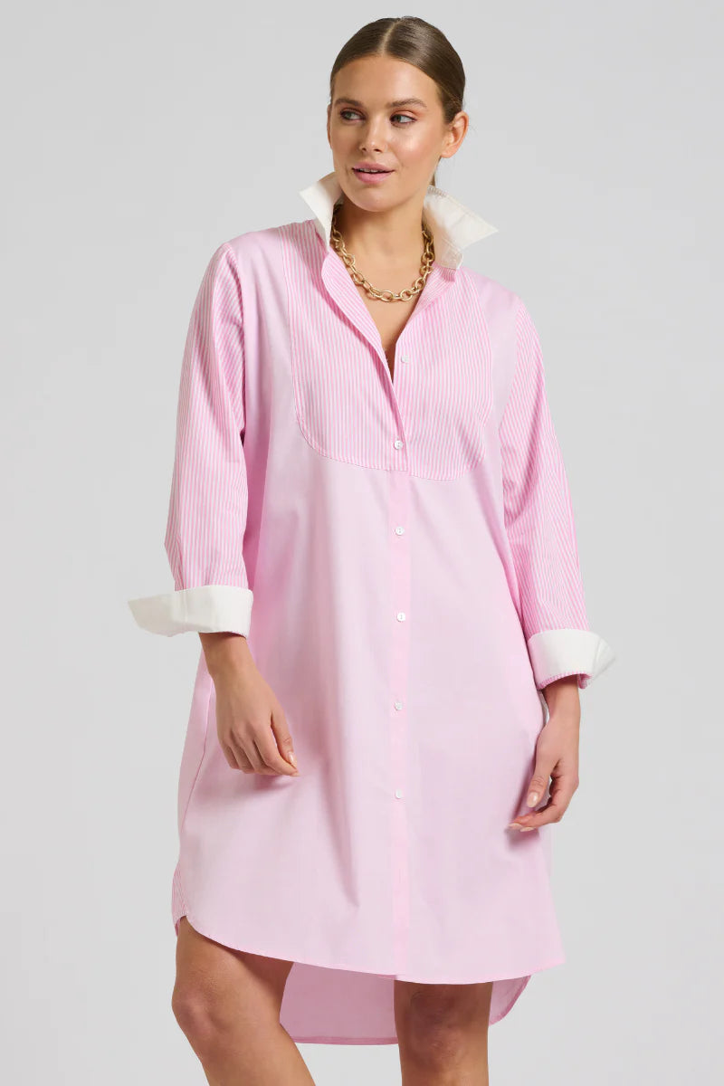 Shirty Classic Bib Shirt Dress