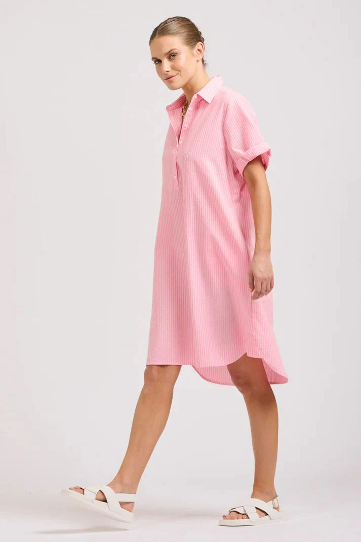 Shirty the Katie Short Sleeve Popover Shirtdress
