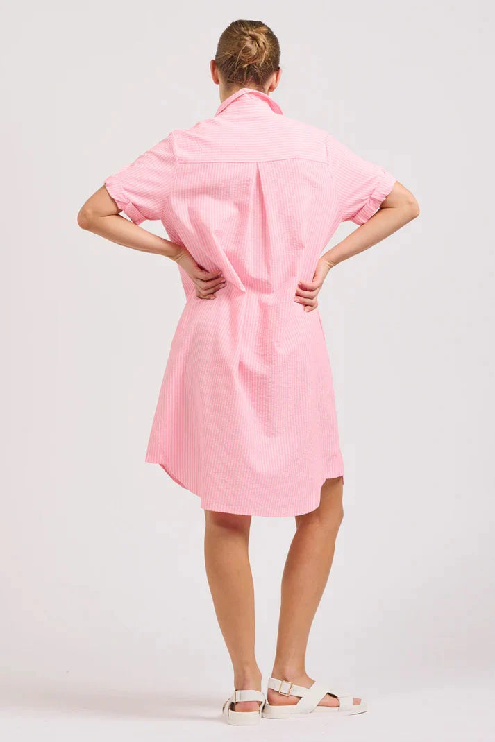 Shirty the Katie Short Sleeve Popover Shirtdress