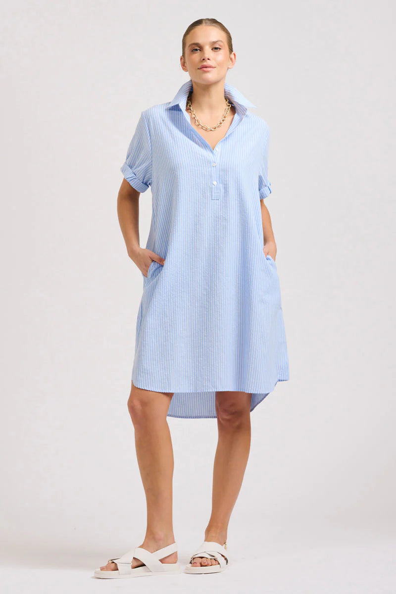 Shirty the Katie Short Sleeve Popover Shirtdress